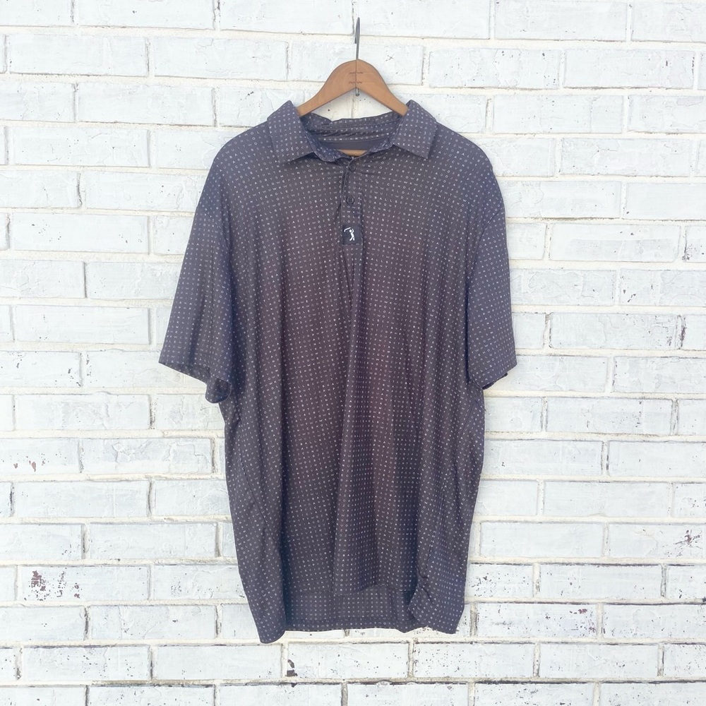 Mens Grey Golf Shirt